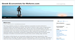 Desktop Screenshot of greekeconomistsforreform.com